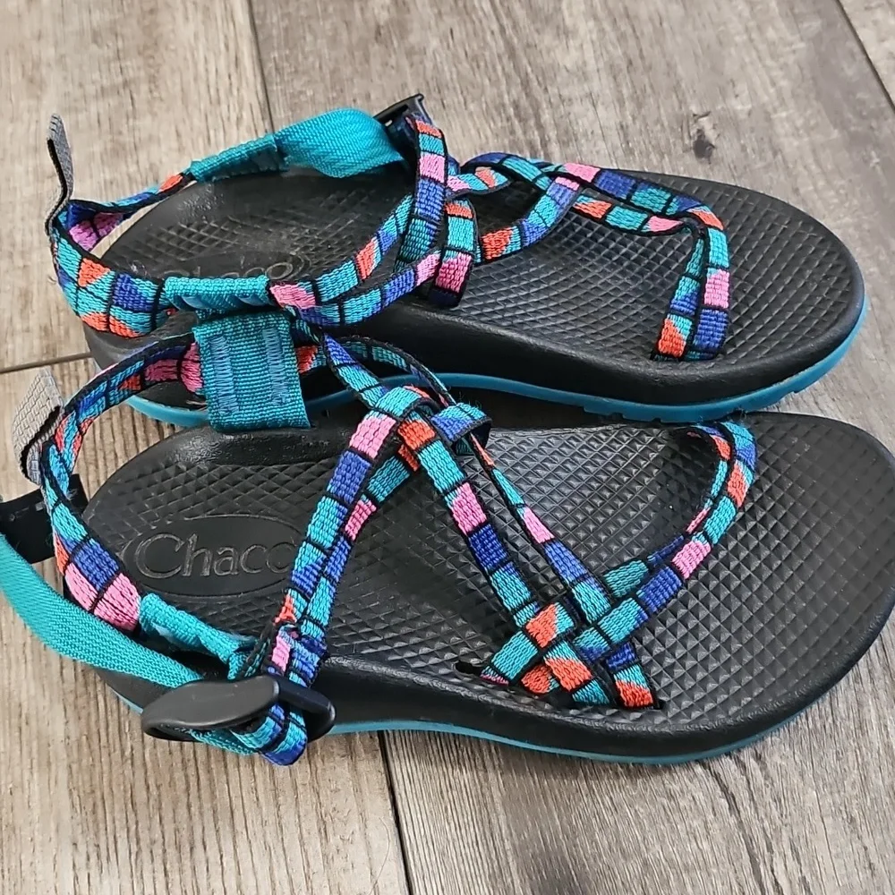 Chaco Kids' ZX/1 EcoTread Sandals in the 'Break Teal' colorway